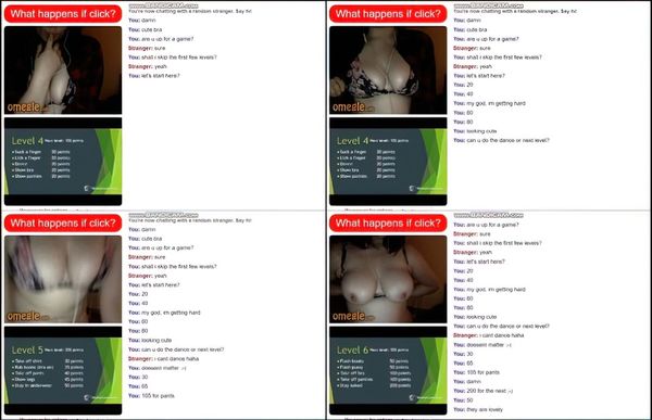 Cute Girl On Omegle Plays With Her Lovely Breast