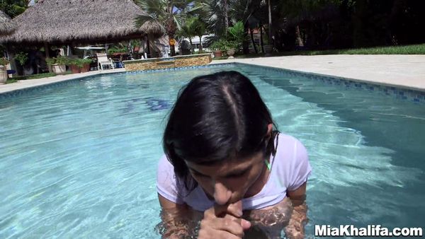 Mia Khalifa - Double D Poolside Fuck 1080p