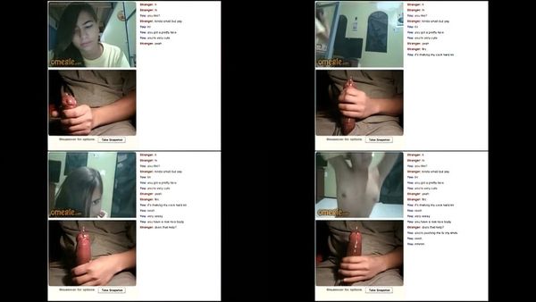 Teen Shows Her Sexy Body To Help Me Cum On Omegle