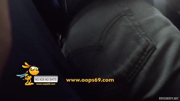 Grope1 Encoxada Granny Gray Jeans On Train Acrxva