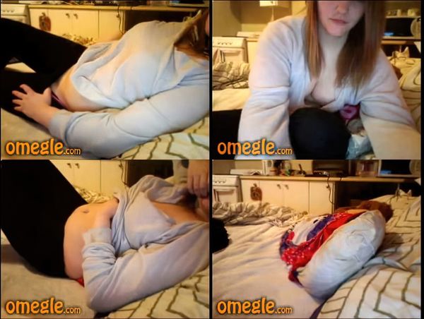 Chubby Omegle Slut Strips And Masturbates