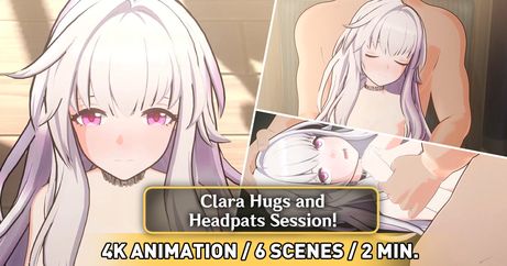 (同人アニメ) [PastaPaprika] Clara Hugs & Headpats ANIMATION (4K)
